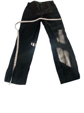 Ralph Lauren Sanderson Black Linen Pants Women’s  Classic Fit”size L